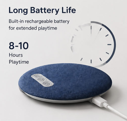 SleepSound™ Ultra-Thin Bluetooth Pillow Speaker