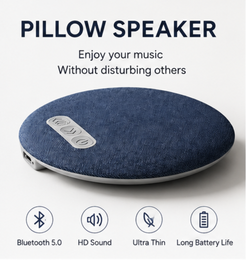 SleepSound™ Ultra-Thin Bluetooth Pillow Speaker