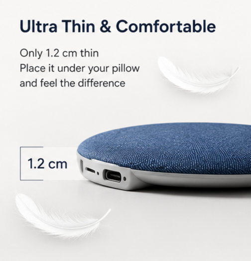 SleepSound™ Ultra-Thin Bluetooth Pillow Speaker